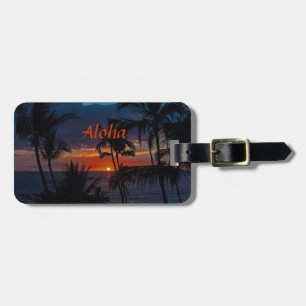 Aloha Sonnenuntergang Gepäckanhänger