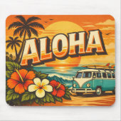 Aloha-Sonnenuntergang-Inselvibes Mousepad (Vorne)