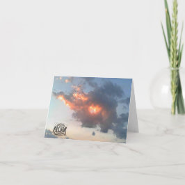 Aloha-Sonnenuntergangs-Grußkarte leer Dankeskarte