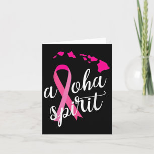 Aloha Spirit Breast Cancer Awareness Hawaii Island Karte