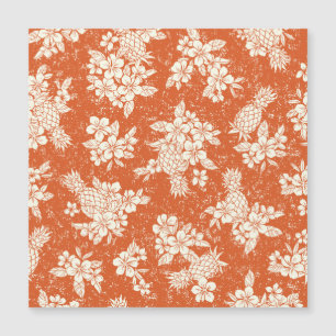Aloha Spirit: Hibiskus-Ananas Harmonie. Magnetkarte