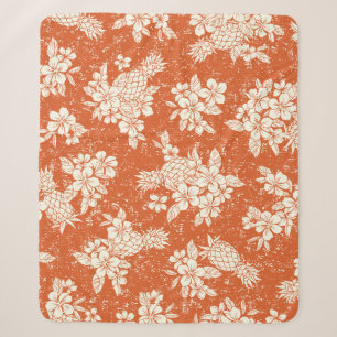 Aloha Spirit: Hibiskus-Ananas Harmonie. Sherpadecke