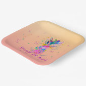 Aloha-Splash Pappteller (Gewinkelt)