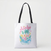 "Aloha State of Mind" Funny Boho Coastal  Tasche (Vorderseite)