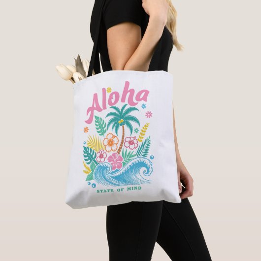"Aloha State of Mind" Funny Boho Coastal  Tasche (Von Nahem)