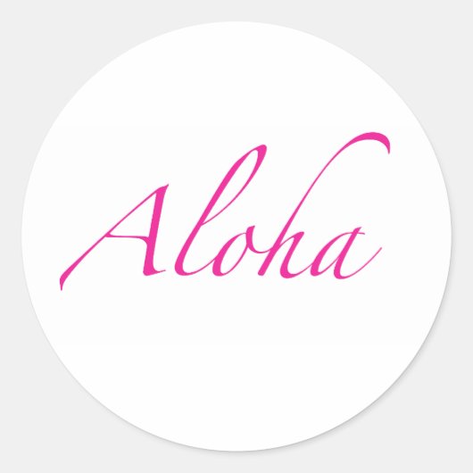 Aloha Sticker (Vorderseite)