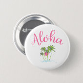 Aloha Strand-hawaiische Art Summera Button (Vorne & Hinten)