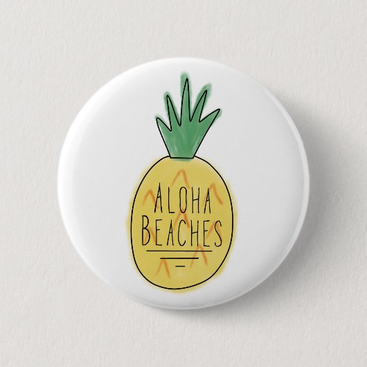 Aloha Strand-Knopf Button (Vorderseite)
