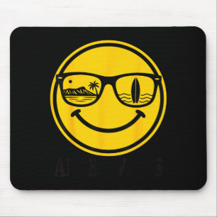 Aloha-Strand-Lächeln-Gesicht-Hawaii-Surf-Ozean-Som Mousepad