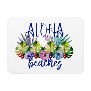 Aloha Strand-lustiger Kreuzfahrt-Türmarkierung Magnet