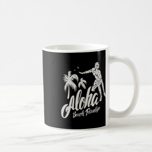 Aloha-Strand-Paradies-Surf-Surfen Kaffeetasse (Rechts)