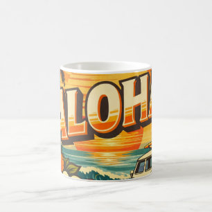 Aloha-Strand-Sonnenuntergang-Island Kaffeetasse