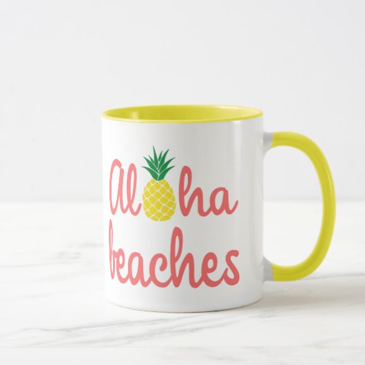 Aloha Strände 11 oz Kombitasse Tasse (Rechts)