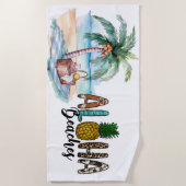 Aloha Strände! Badetuch (Vorderseite)