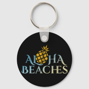 Aloha Strände Hawaii Surfen Ananas Party Sonne S Schlüsselanhänger