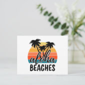 Aloha STRÄNDE Postkarte (Stehend Vorderseite)