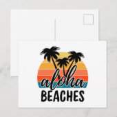 Aloha STRÄNDE Postkarte (Vorne/Hinten)