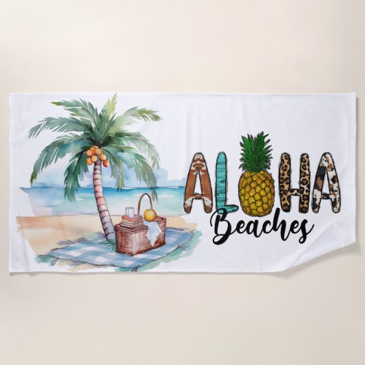 Aloha Strände! Strandtuch (Vorderseite)