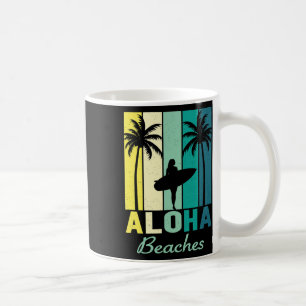 Aloha Strände Surfer Mädchen Hawaii Vintage Hawaii Kaffeetasse