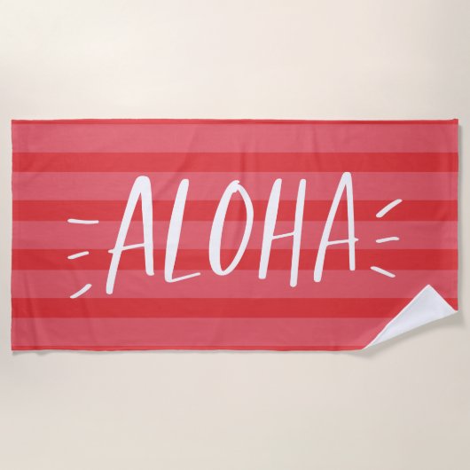 Aloha Strandtuch (Vorderseite)