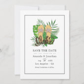 Aloha Summer Beach Wedding Save the Date (Vorderseite)