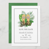 Aloha Summer Beach Wedding Save the Date (Vorne/Hinten)