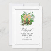 Aloha Summer Beach Wedding Save the Date (Vorderseite)