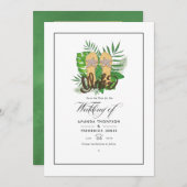 Aloha Summer Beach Wedding Save the Date (Vorne/Hinten)