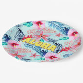 Aloha - Summer Edition Pappteller (Schrägansicht)