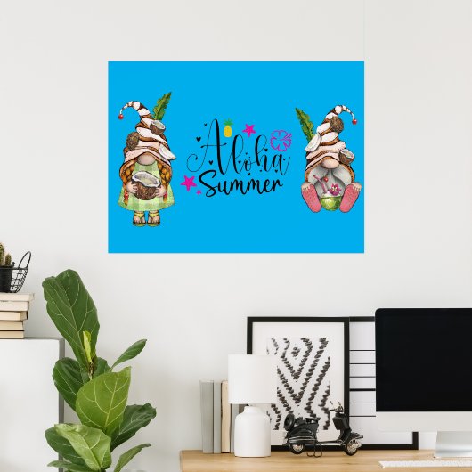 Aloha Summer Gnomes Poster (Heimbüro)