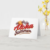 Aloha Summer Karte (Gelbe Blume)