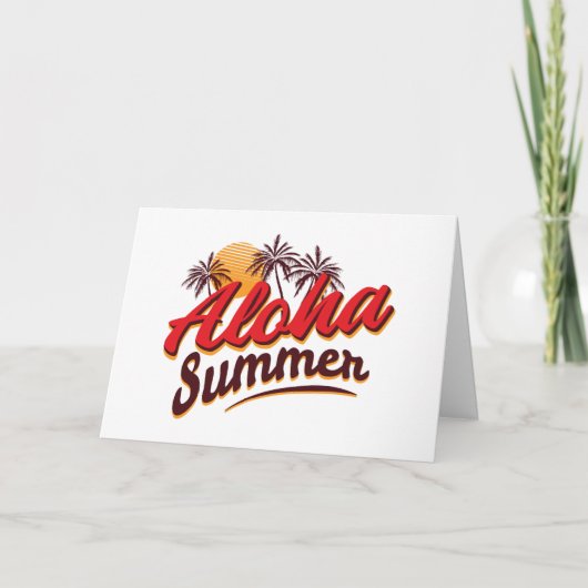 Aloha Summer Karte (Vorderseite)