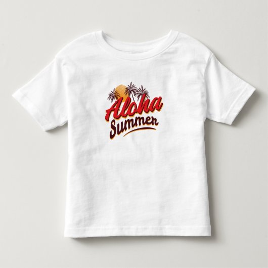 Aloha Summer Kleinkind T-shirt (Vorderseite)