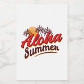 Aloha Summer Lebensmitteletikett (Einzelnes Label)
