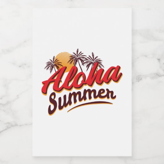 Aloha Summer Lebensmitteletikett (Einzelnes Label)