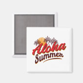 Aloha Summer Magnet (Vorderseite/Rückseite)
