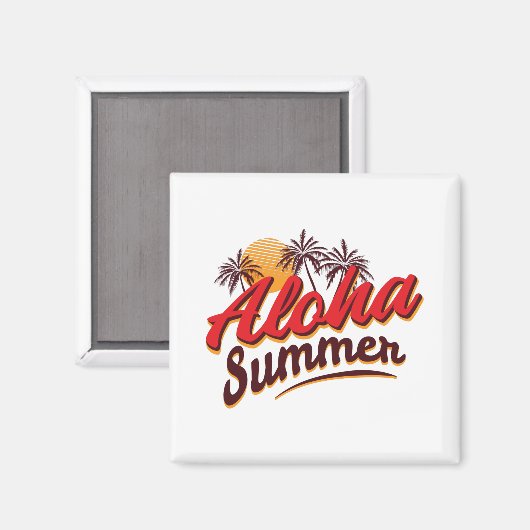 Aloha Summer Magnet (Vorderseite/Rückseite)