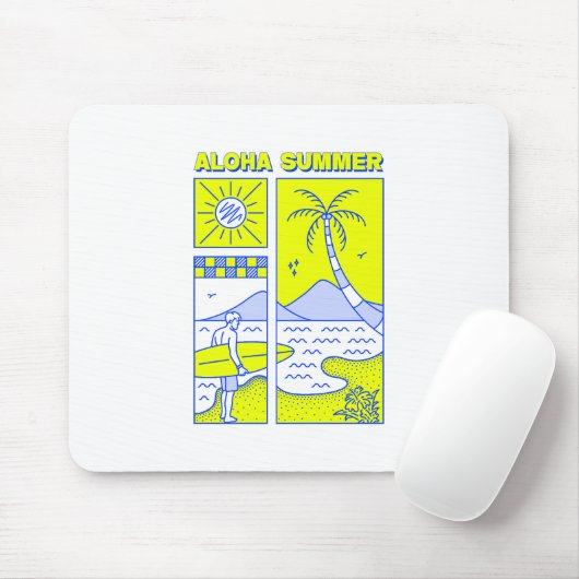 Aloha Summer Mousepad (Mit Mouse)