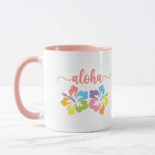 Aloha Summer Pastel Tasse (Links)