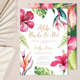 Aloha Summer Tropical Bridal Dusche Einladung