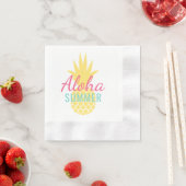 Aloha Summer Tropical Yellow Pineapple Serviette (Beispiel)