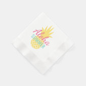 Aloha Summer Tropical Yellow Pineapple Serviette (Ecke)