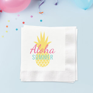 Aloha Summer Tropical Yellow Pineapple Serviette