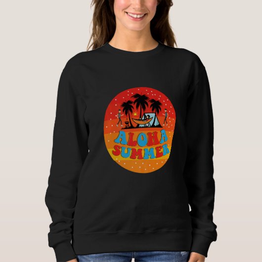 Aloha Summer Vacay Squad Summer Holidays Family Tr Sweatshirt (Vorderseite)