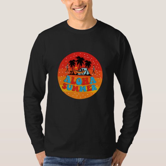 Aloha Summer Vacay Squad Summer Holidays Family Tr T-Shirt (Vorderseite)