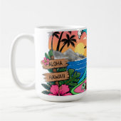 Aloha Sunny Cat Wellen Kaffeetasse (Links)