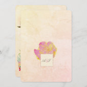 Aloha Sunrise Arch Watercolor Einladung (Vorne/Hinten)