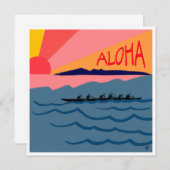 Aloha Sunset Note Card Dankeskarte (Vorne/Hinten)
