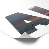 Aloha Sunset Poster (Ecke)