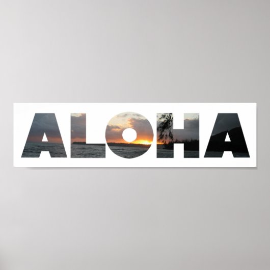 Aloha Sunset Poster (Vorne)